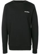Han Kj0benhavn Logo Embroidered Crew Neck Sweatshirt - Black