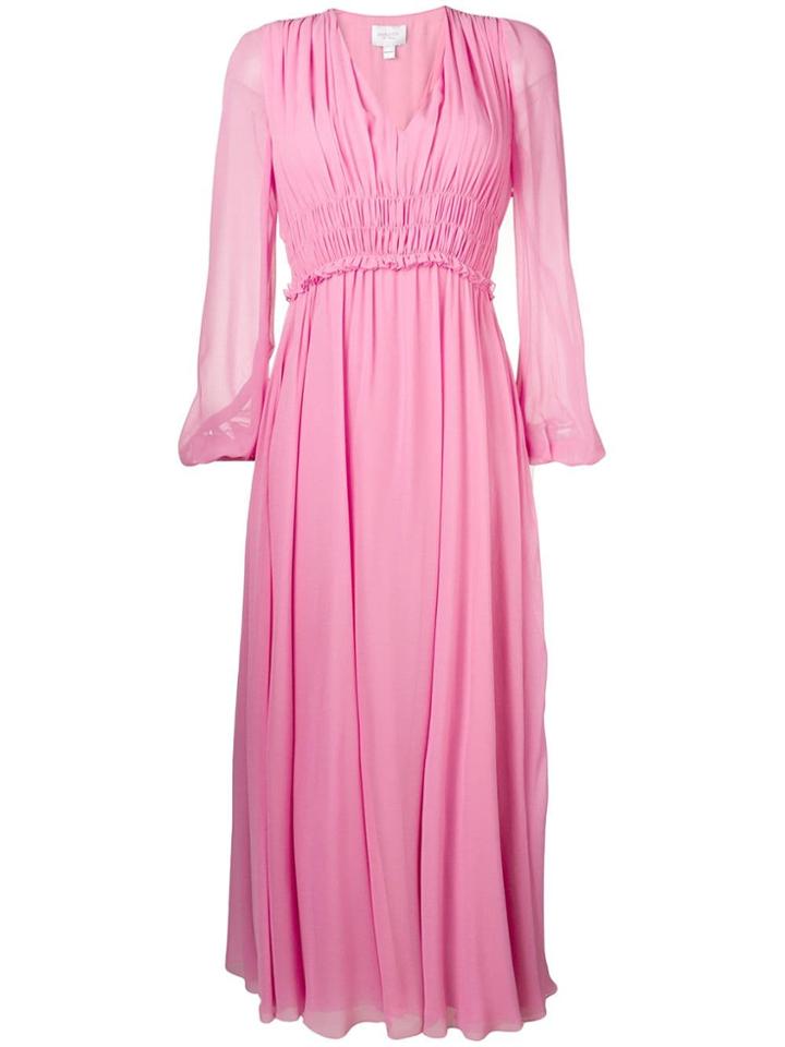 Giambattista Valli Gathered Detail Long Dress - Pink