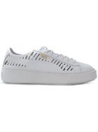 Puma Cutout Detail Lace-up Sneakers - White