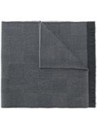 Canali Woven Fringed Scarf - Grey
