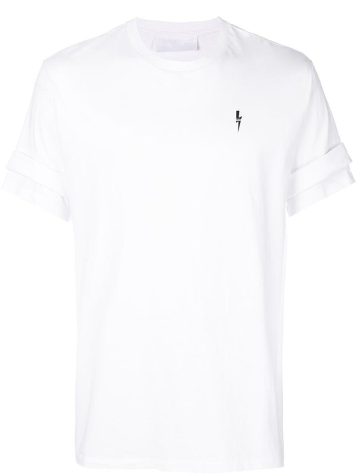 Neil Barrett Lightning Logo T-shirt - White
