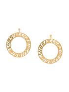 Misbhv Logo Circle Earrings - Gold