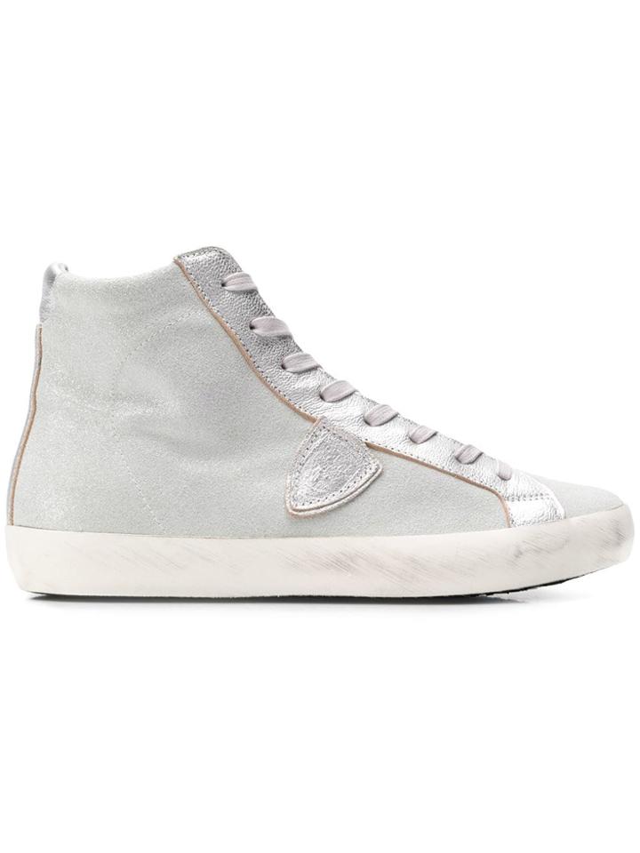 Philippe Model Paris Hi-top Sneakers - Silver