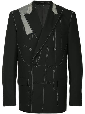 Consistence Raw Stitch Blazer - Black