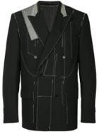 Consistence Raw Stitch Blazer - Black