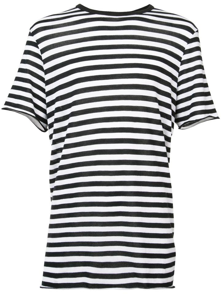 Amiri - Striped T-shirt - Men - Cotton/cashmere - Xl, Black, Cotton/cashmere