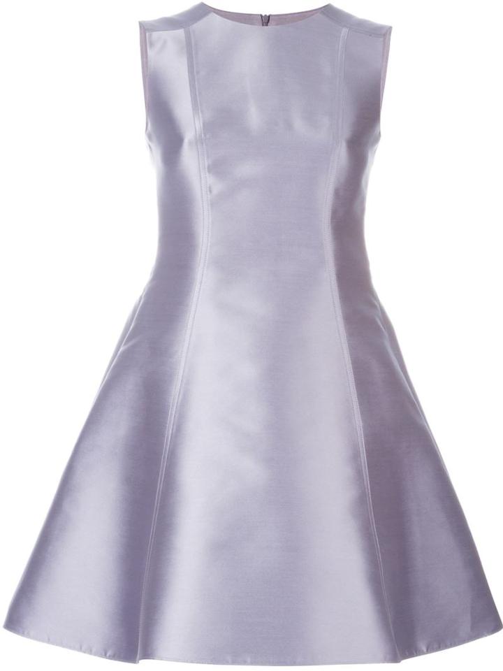 Red Valentino Panelled Dress, Women's, Size: 44, Pink/purple, Acetate/polyester/silk