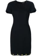 Versace Vintage Embellished Dress - Black