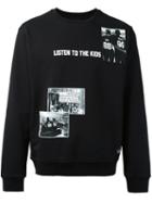 Les (art)ists Photo Print Sweatshirt, Men's, Size: Medium, Black, Cotton