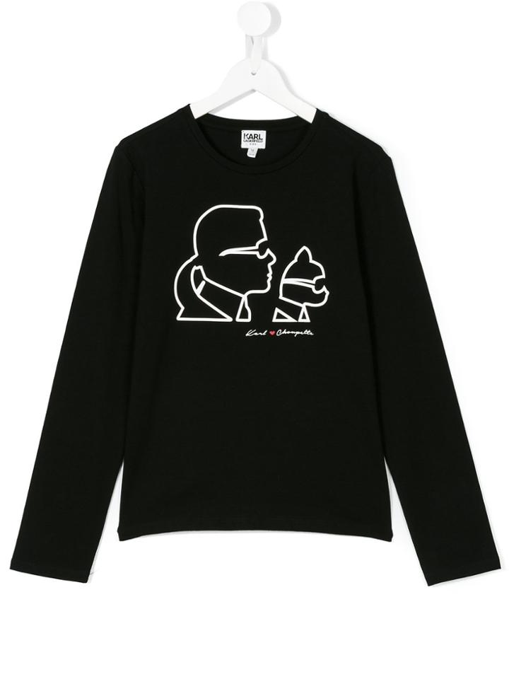 Karl Lagerfeld Kids Karl Graphic Top - Black