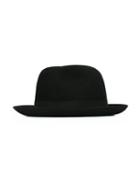 Borsalino Trilby Hat, Men's, Size: 57, Black, Wool Felt