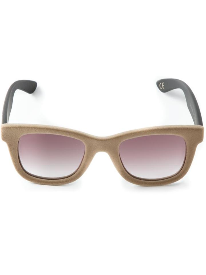 Italia Independent Felted Brim Sunglasses
