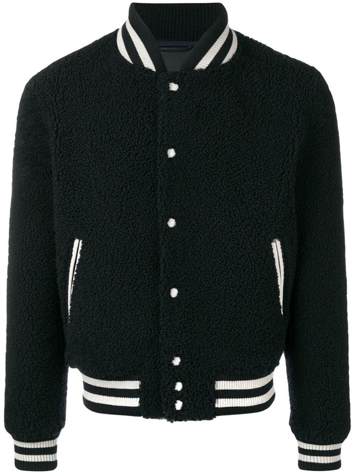 President's Shearling University Jacket - Blue