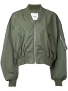 Clane - Classic Bomber Jacket - Women - Cotton/polyester - 2, Green, Cotton/polyester