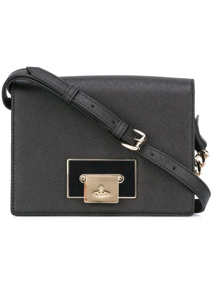 Vivienne Westwood Flap Shoulder Bag, Women's, Black