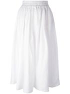 Aspesi Pleated Skirt, Women's, Size: 42, White, Linen/flax