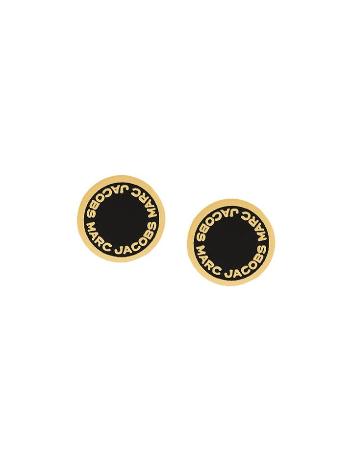 Marc Jacobs Logo Stud Earrings - Metallic
