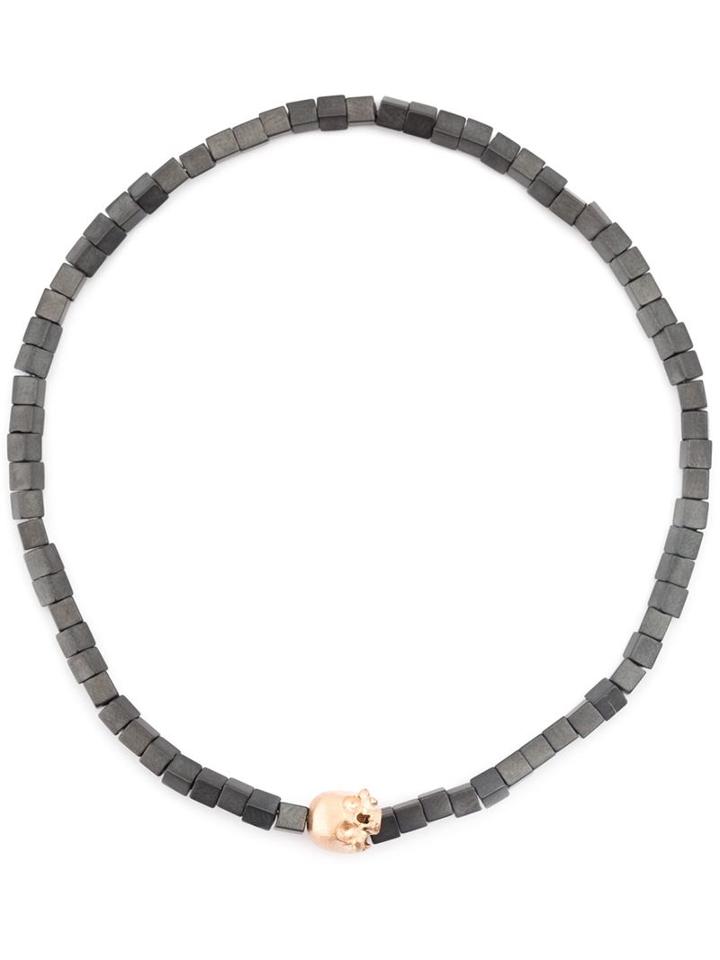 Luis Morais 'g6' Side Skull Beaded Bracelet