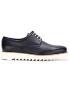 Salvatore Ferragamo Contrast Sole And Laces Panel Trim Detail Lace Up Shoes