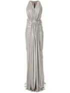 Rick Owens Lilies Ruched Evening Dress - Metallic