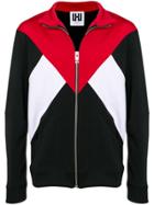 Les Hommes Urban Tri-colour Zipped Sweater - Black