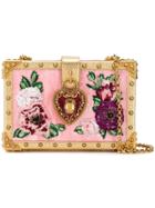 Dolce & Gabbana Embellished Velvet Box Bag - Gold