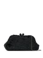 Prada Logo Chain Clutch Bag - Black