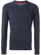 Diesel Plain Casual Sweatshirt, Men's, Size: S, Blue, Cotton/nylon/spandex/elastane