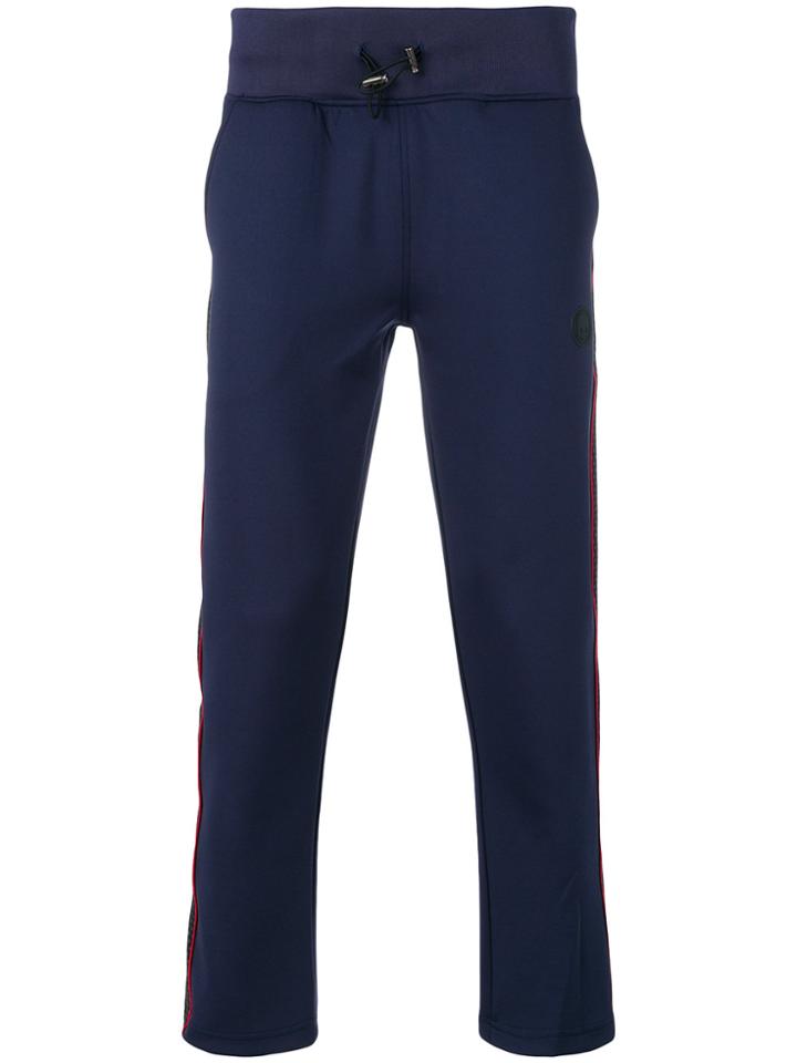Hydrogen Drawstring Side Stripe Trousers - Blue