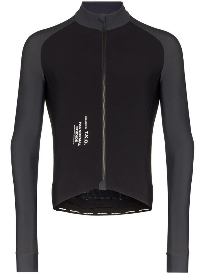 Pas Normal Studios Long-sleeve Panelled Cycling T-shirt - Grey
