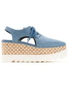 Stella Mccartney Elyse Cut-out Shoes - Blue