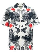 Gucci Oriental Print Shirt, Men's, Size: 44, Black, Cotton