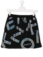 Kenzo Kids Teen Logo Print Skirt - Black