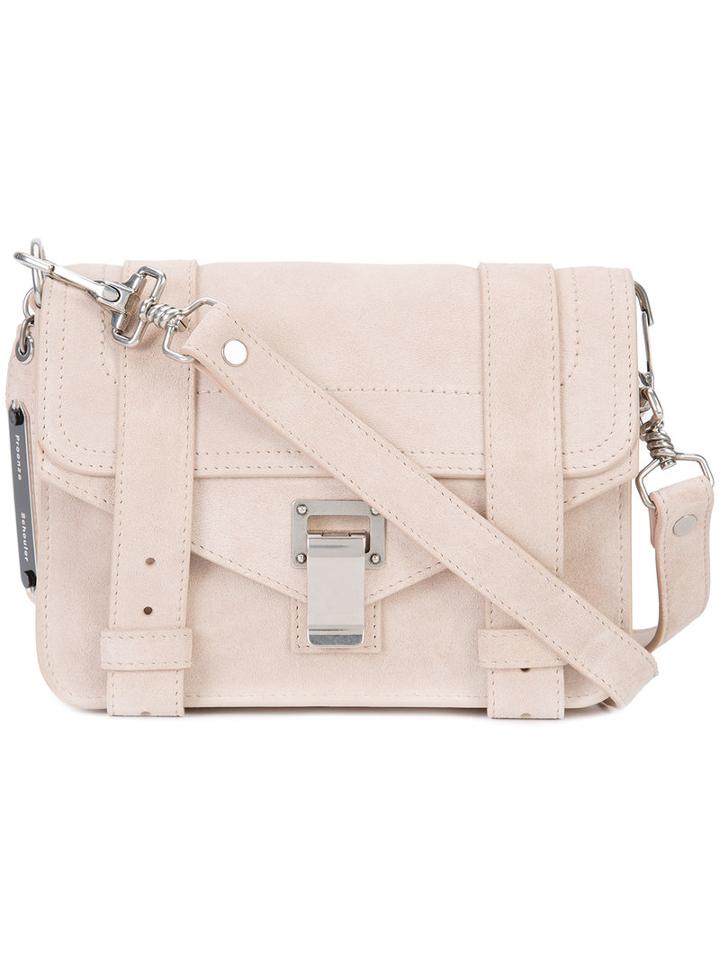 Proenza Schouler Satchel Bag, Women's, Nude/neutrals, Suede