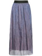 H Beauty & Youth Creased Maxi Skirt - Pink & Purple