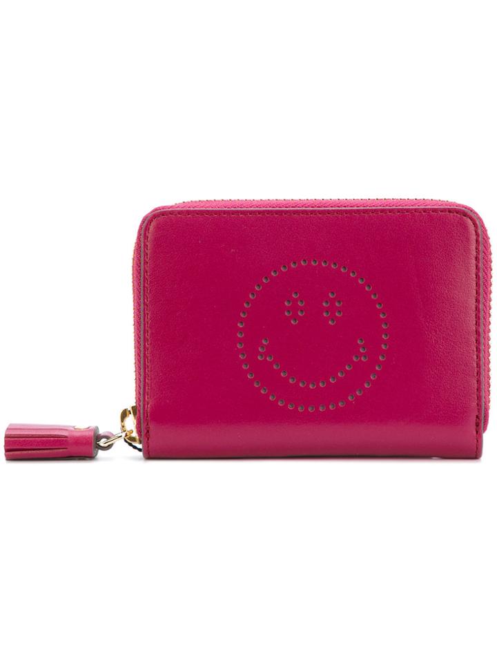 Anya Hindmarch Smile Wallet - Pink & Purple