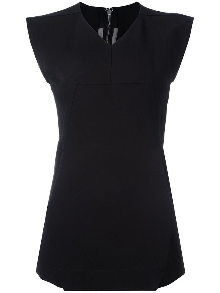 Rick Owens Calpurnia Top, Women's, Size: 42, Black, Cotton/spandex/elastane/viscose