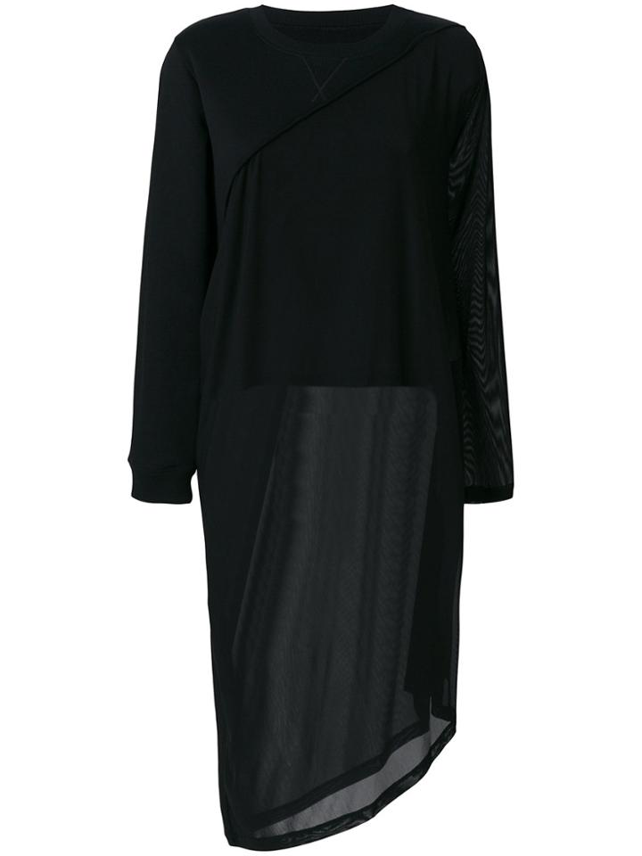 Mm6 Maison Margiela Asymmetric Dress - Black