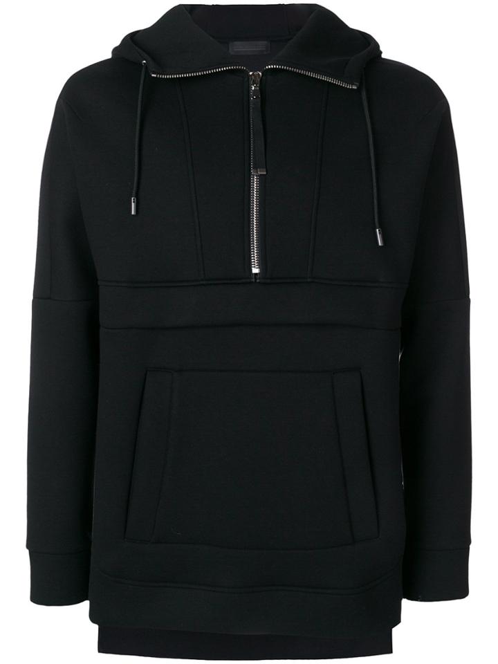 Diesel Black Gold Zipped Down Collar Hoodie