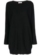 Le Tricot Perugia Longline Top - Black
