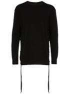 Faith Connexion Lace-up Side Sweater - Black