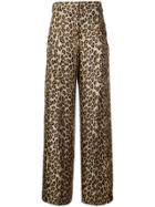 Alberto Biani Leopard-print Trousers - Neutrals