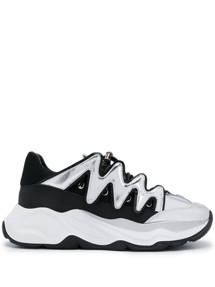 Philipp Plein Lo-top Sneakers - Silver