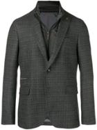 Paoloni Layered Tailored Blazer - Grey