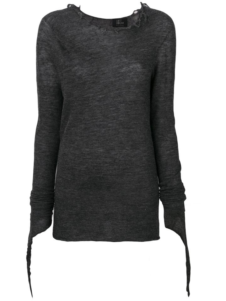 Lost & Found Ria Dunn Knitted Top - Grey