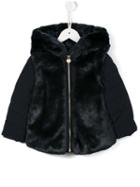 Armani Junior Faux Fur Coat, Girl's, Size: 12 Yrs, Blue