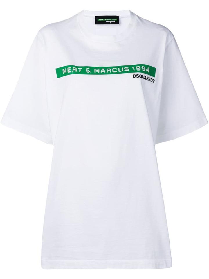 Dsquared2 X Mert And Marcus Logo Printed T-shirt - White