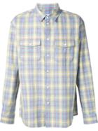 Julien David Plaid Pocket Shirt, Men's, Size: Xxl, Yellow/orange, Cotton/hemp