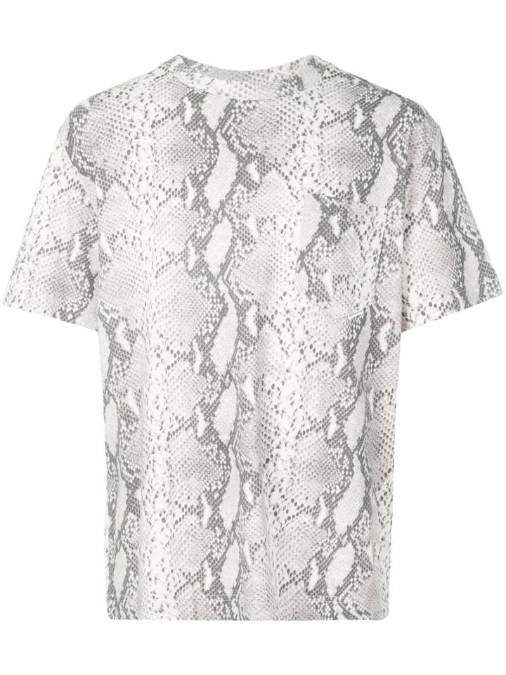 Alexander Wang Snake Print T-shirt - Grey