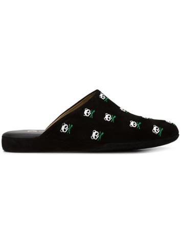 Del Toro Shoes Embroidered Panda Slippers